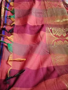 Checked Saree