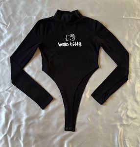 Forever21 Hello Kitty Black Bodysuit