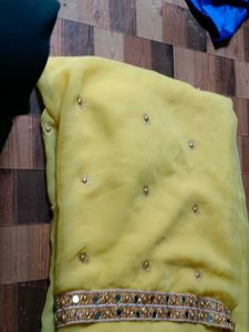 Yellow Colour Saree