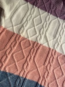 Pastel Cable Knit Pullover