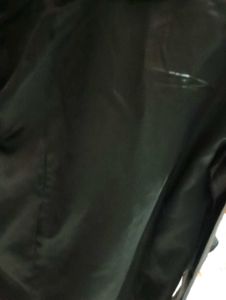 Black Satin Button-Down Shirt