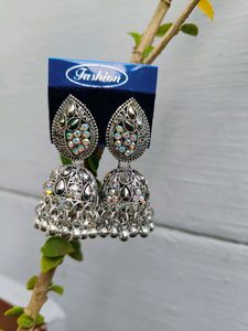 Silver Jhumka