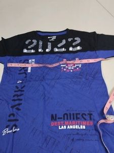 Blue With Black Kids Trowser Set