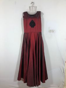 Maroon Emboridered Maxi Gown (Women’s)