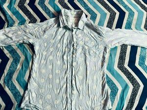 Blue Polka Dot Shirt
