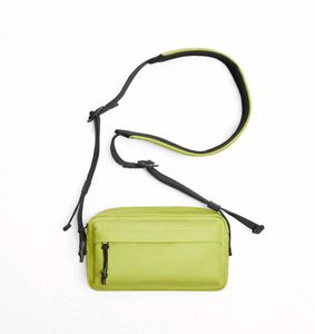 ZARA Neon Green Rubberised Crossbody Bag