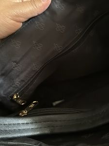 Vintage Black Leather Shoulder Bag