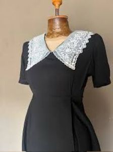 Korean Style Black Midi Dress