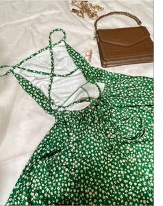 Women Elegant Green Floral dress