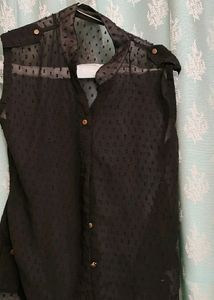 Chiffon Black Shirt
