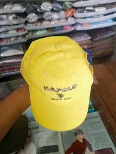 US Polo Buckle Strap, Yellow Cap (Adjustable)