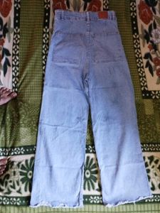 Wide Leg Denim Jeans