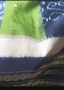 OPure Silk Orissa Weave Ikkat Saree And Begum Puri
