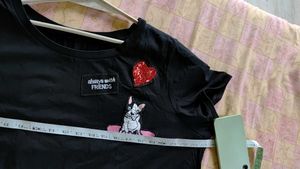 Cute Graphic Print T-Shirt Dress