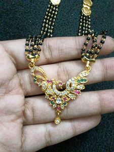 Nallapusa (Black Beads) Long Chain