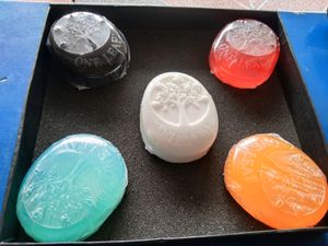 5 Organic Fruit Soaps@₹250