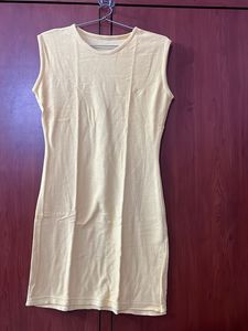 Yellow Bodycon Mini Dress