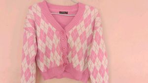 Pink Crop Sweater