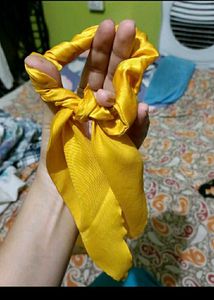 Yellow Ribbon Scrunchie