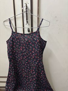 Floral Print Mini Slip Dress