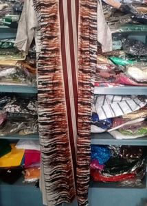 Brown &amp; Beige Printed Maxi Dress