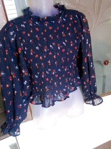 Floral Smocked Blouse