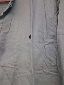 Diesel Grandad Collar Shirt - Light Blue