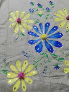 Hand Painted Unstitched Suit