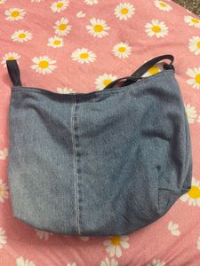 Denim hobo Bag