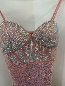 Luxury Sequin Slit Gown
