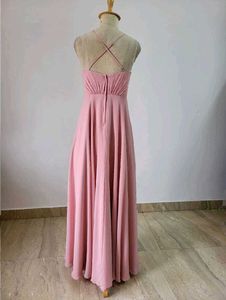 Elegant Pink Maxi Dress