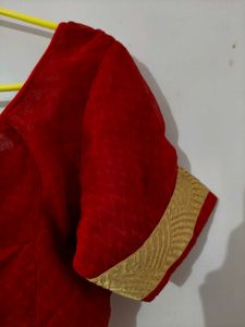 Striped Readymade Saree Blouse