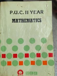 PUC II Year Mathematics Book