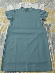 Mock Neck Mini Dress