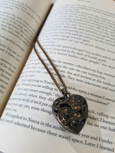 Bronze Heart Pendant Necklace