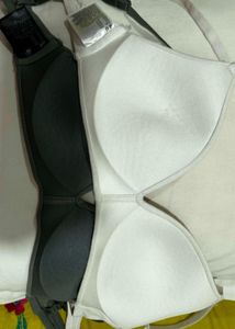 H&M pushup Bra - White & Gray