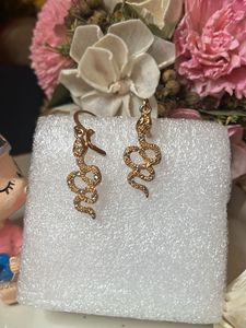 Gold Snake Earrings