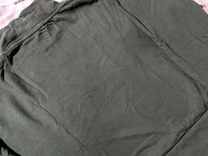 Olive Green Cat Graphic Sweatshirt