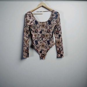 Floral Long Sleeve Bodysuit