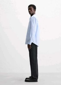 Zara Light Blue Linen Shirt