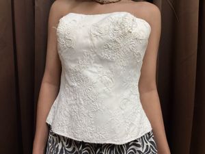White Lace Corset Top