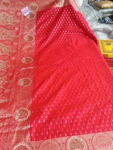 Red Banarasi Saree