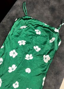 Floral Green Slip Dress💕