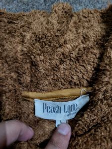 Fuzzy Brown &amp; Beige Jacket
