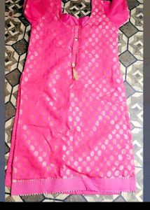 Kurta Pant With Dupatta Beautiful Pink Combination