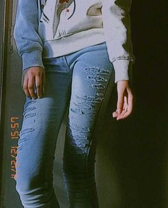 Ripped Light Wash Jeans