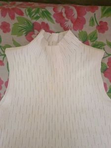 White Sleeveless Top