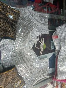 Embroidered Sari Blouses 4pc Combo