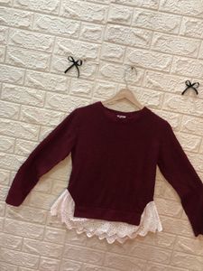 Pinteresty Burgundy Sweater🎗️🌷