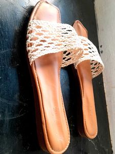 Stylish White Flats